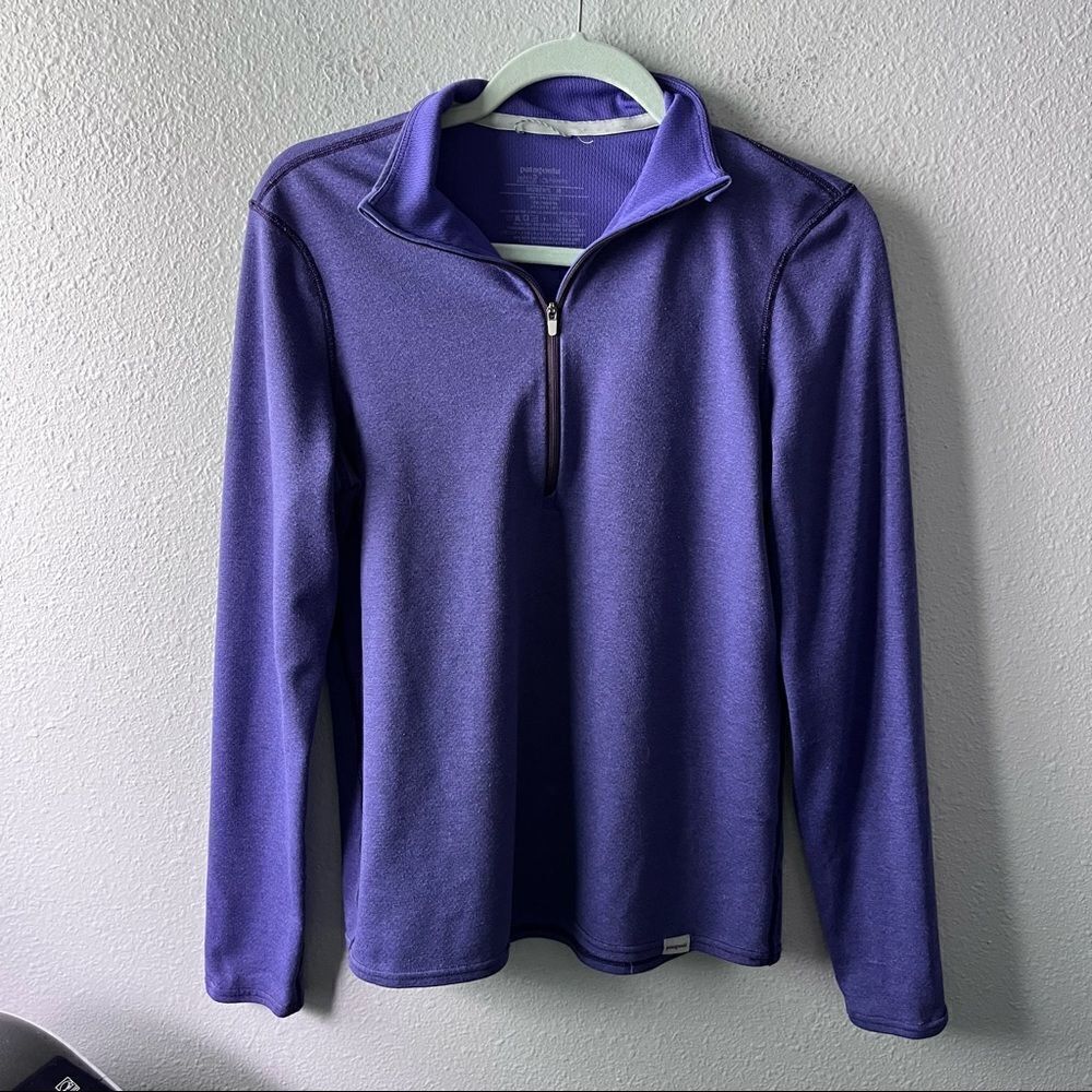 Patagonia Capilene Baselayer Purple 1/2 Zip